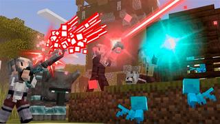 Screenshot of the Minecraft Bedrock Marketplace product Mob Blasters created by Kubo Studios.