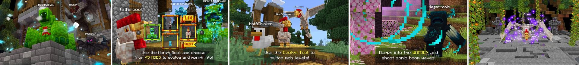 Panorama of the Minecraft Bedrock Marketplace product MOBS EVOLVE! created by Kubo Studios.