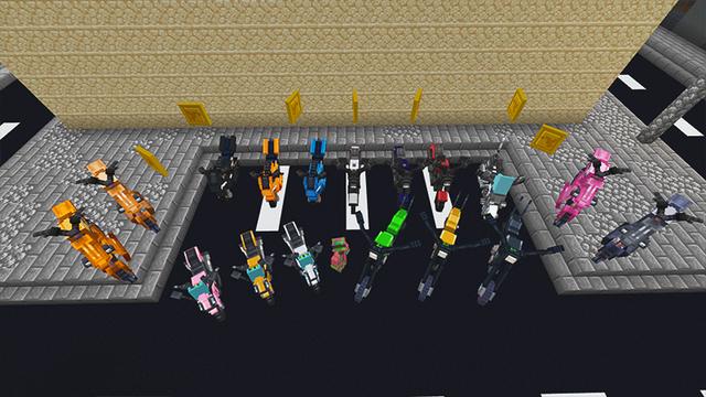 Screenshot of the Minecraft Bedrock Marketplace product Motorcycle City created by Kubo Studios.