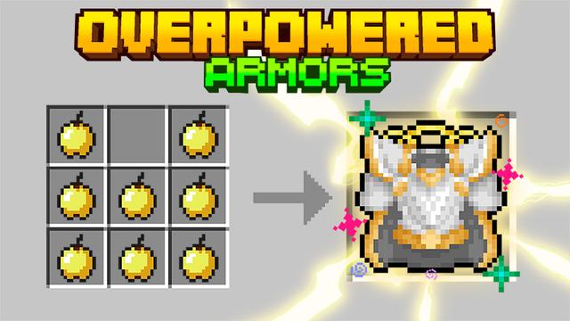 Thumbnail of the Minecraft Bedrock Marketplace product Overpowered Armors created by Kubo Studios.
