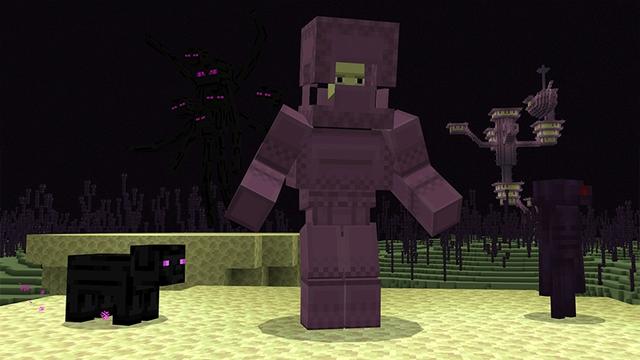 Screenshot of the Minecraft Bedrock Marketplace product Overpowered Mobs created by Kubo Studios.