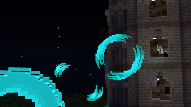 Screenshot of the Minecraft Bedrock Marketplace product Overpowered Swords created by Kubo Studios.