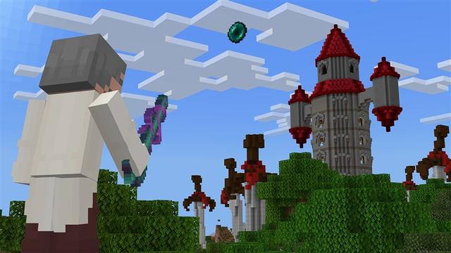 Screenshot of the Minecraft Bedrock Marketplace product Overpowered Swords created by Kubo Studios.