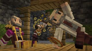 Screenshot of the Minecraft Bedrock Marketplace product Overpowered Totems created by Kubo Studios.