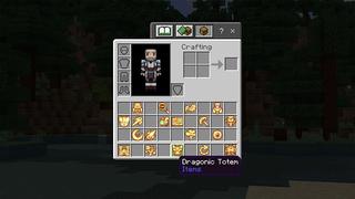 Screenshot of the Minecraft Bedrock Marketplace product Overpowered Totems created by Kubo Studios.