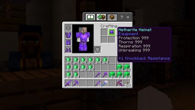 Screenshot of the Minecraft Bedrock Marketplace product Overpowered Traders created by Kubo Studios.