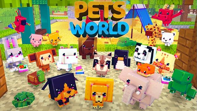 Thumbnail of the Minecraft Bedrock Marketplace product Pets World created by Kubo Studios.