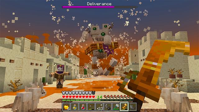 Screenshot of the Minecraft Bedrock Marketplace product PILLAGERS++ Add-On created by Kubo Studios.