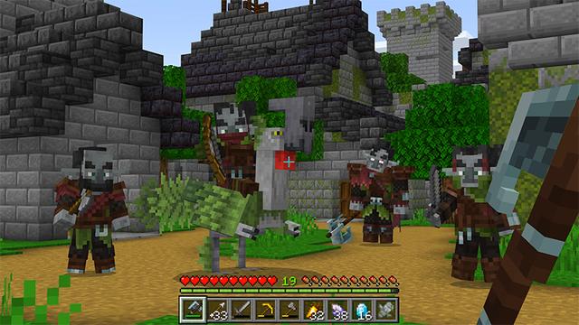 Screenshot of the Minecraft Bedrock Marketplace product PILLAGERS++ Add-On created by Kubo Studios.