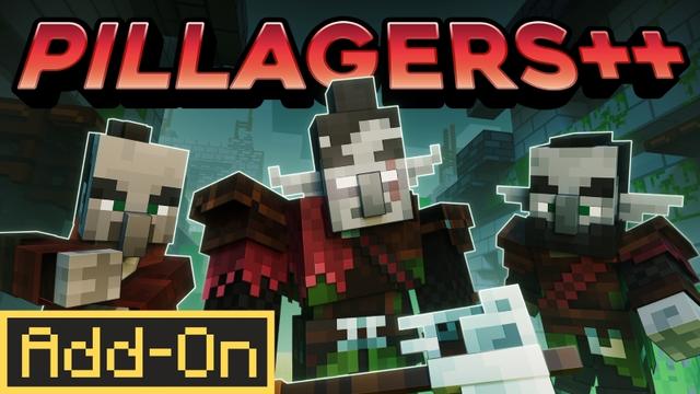 Thumbnail of the Minecraft Bedrock Marketplace product PILLAGERS++ Add-On created by Kubo Studios.