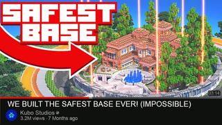 Thumbnail of the Minecraft Bedrock Marketplace product SAFEST BASE created by Kubo Studios.