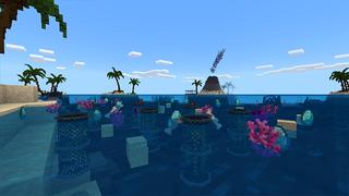 Screenshot of the Minecraft Bedrock Marketplace product Sharks Survival! created by Kubo Studios.