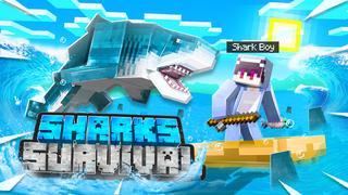 Thumbnail of the Minecraft Bedrock Marketplace product Sharks Survival! created by Kubo Studios.