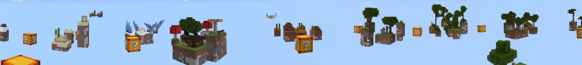 Panorama of the Minecraft Bedrock Marketplace product Skyblock Dimensions created by Kubo Studios.