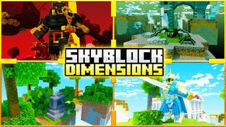 Thumbnail of the Minecraft Bedrock Marketplace product Skyblock Dimensions created by Kubo Studios.