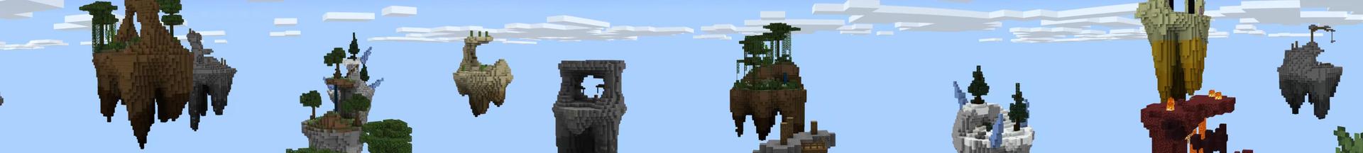 Panorama of the Minecraft Bedrock Marketplace product Skyblock Islands created by Kubo Studios.