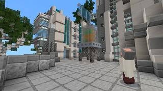 Screenshot of the Minecraft Bedrock Marketplace product Skyblock: Jump Pads created by Kubo Studios.