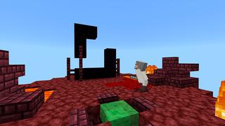 Screenshot of the Minecraft Bedrock Marketplace product Skyblock: Jump Pads created by Kubo Studios.