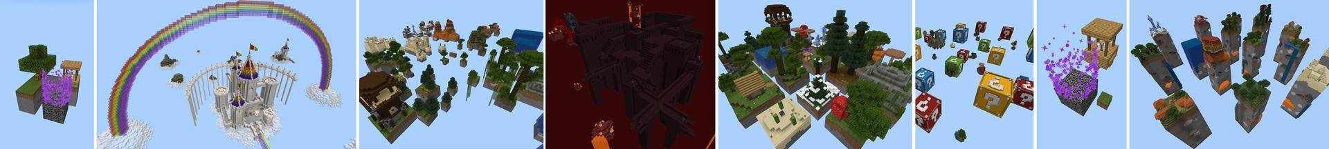Panorama of the Minecraft Bedrock Marketplace product SKYBLOCK++ created by Kubo Studios.