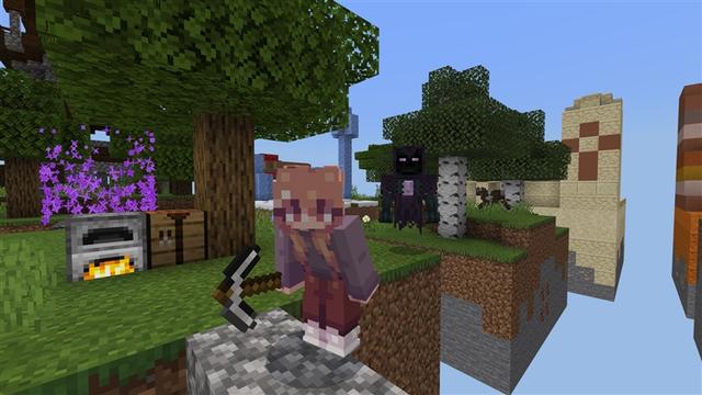 Screenshot of the Minecraft Bedrock Marketplace product SKYBLOCK++ created by Kubo Studios.