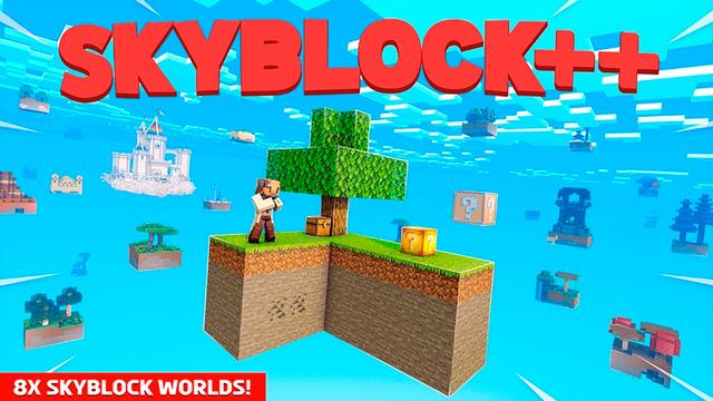 Thumbnail of the Minecraft Bedrock Marketplace product SKYBLOCK++ created by Kubo Studios.