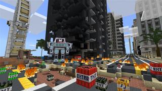Screenshot of the Minecraft Bedrock Marketplace product TNT City created by Kubo Studios.