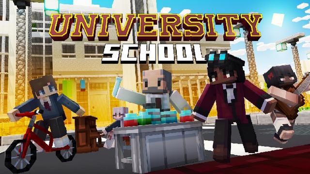 Thumbnail of the Minecraft Bedrock Marketplace product University School created by Kubo Studios.