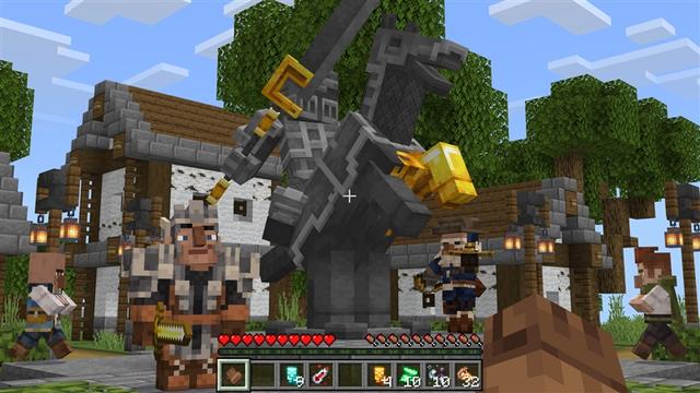 Screenshot of the Minecraft Bedrock Marketplace product VILLAGERS++ Add-On created by Kubo Studios.
