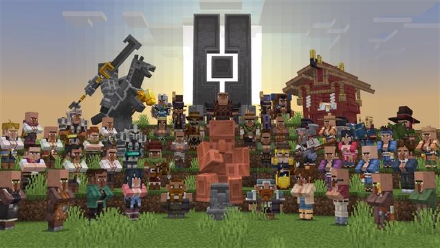 Screenshot of the Minecraft Bedrock Marketplace product VILLAGERS++ Add-On created by Kubo Studios.