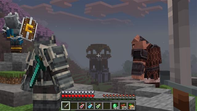 Screenshot of the Minecraft Bedrock Marketplace product VILLAGERS++ Add-On created by Kubo Studios.