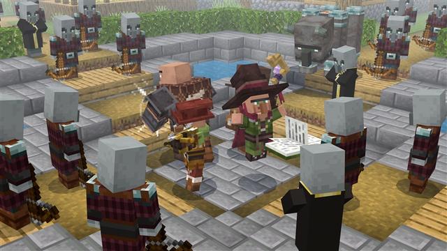 Screenshot of the Minecraft Bedrock Marketplace product VILLAGERS++ Add-On created by Kubo Studios.