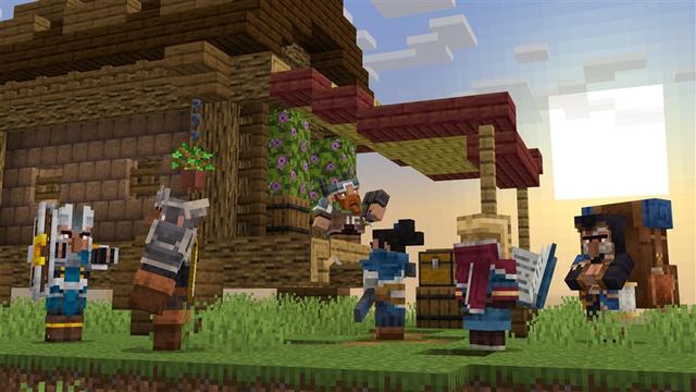 Screenshot of the Minecraft Bedrock Marketplace product VILLAGERS++ Add-On created by Kubo Studios.