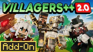 Thumbnail of the Minecraft Bedrock Marketplace product VILLAGERS++ Add-On created by Kubo Studios.