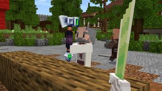 Screenshot of the Minecraft Bedrock Marketplace product WEAPONS++ ELEMENTS created by Kubo Studios.