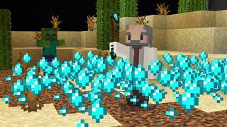 Screenshot of the Minecraft Bedrock Marketplace product WEAPONS+ created by Kubo Studios.