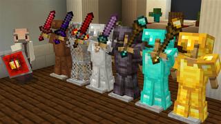 Screenshot of the Minecraft Bedrock Marketplace product WEAPONS+ created by Kubo Studios.