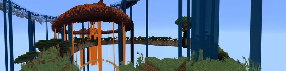 Panorama of the Minecraft Bedrock Marketplace product Elemental Rings: Skyblock created by Lebleb.
