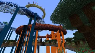 Screenshot of the Minecraft Bedrock Marketplace product Elemental Rings: Skyblock created by Lebleb.