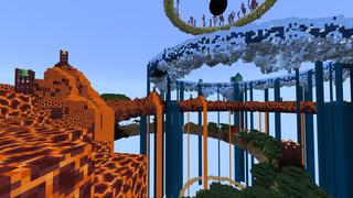 Screenshot of the Minecraft Bedrock Marketplace product Elemental Rings: Skyblock created by Lebleb.