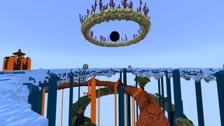 Screenshot of the Minecraft Bedrock Marketplace product Elemental Rings: Skyblock created by Lebleb.