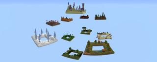 Panorama of the Minecraft Bedrock Marketplace product Levels Skyblock created by Lebleb.
