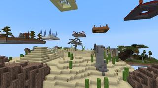 Screenshot of the Minecraft Bedrock Marketplace product Levels Skyblock created by Lebleb.