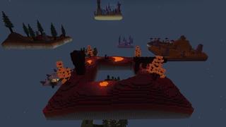 Screenshot of the Minecraft Bedrock Marketplace product Levels Skyblock created by Lebleb.