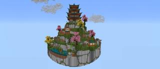 Panorama of the Minecraft Bedrock Marketplace product Spiral Parkour created by Lebleb.