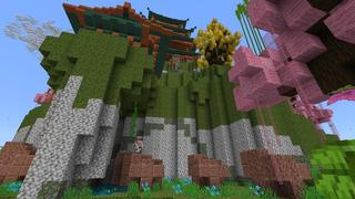 Screenshot of the Minecraft Bedrock Marketplace product Spiral Parkour created by Lebleb.