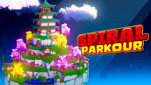 Thumbnail of the Minecraft Bedrock Marketplace product Spiral Parkour created by Lebleb.