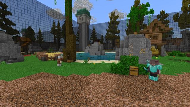 Screenshot of the Minecraft Bedrock Marketplace product The Walls created by Lebleb.