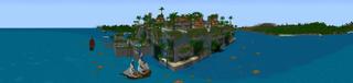Panorama of the Minecraft Bedrock Marketplace product Turtle Island created by Lebleb.