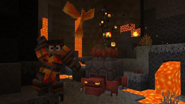 Screenshot of the Minecraft Bedrock Marketplace product Caves Expanded Add-On created by Levelatics.