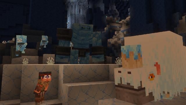 Screenshot of the Minecraft Bedrock Marketplace product Caves Expanded Add-On created by Levelatics.